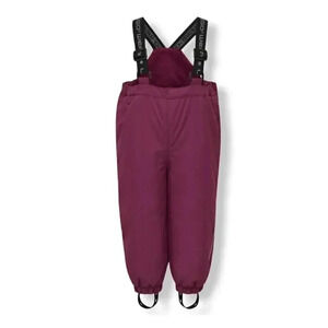 LEGO Wear Kids & Baby Ski Pants with Adjustable Suspenders, Bordeaux, 4T